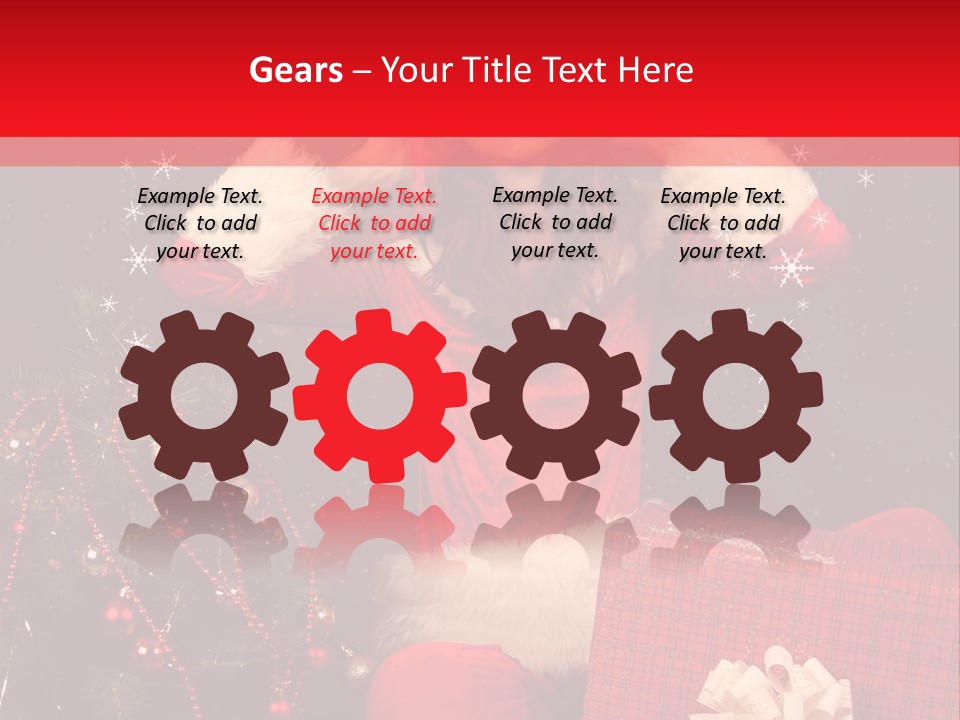 Young Winter Surprise PowerPoint Template