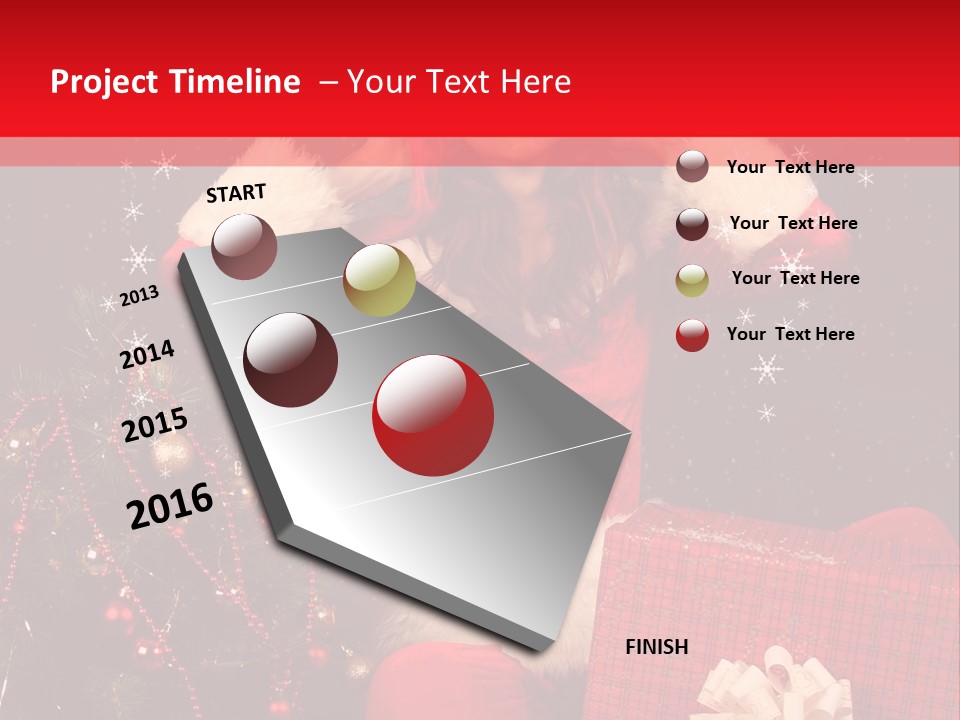 Young Winter Surprise PowerPoint Template