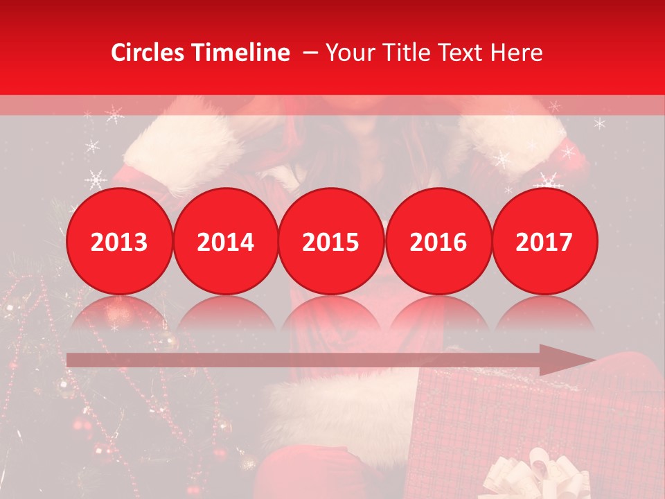 Young Winter Surprise PowerPoint Template