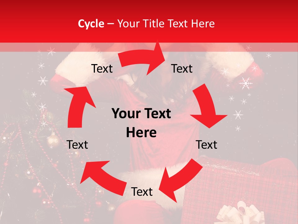 Young Winter Surprise PowerPoint Template