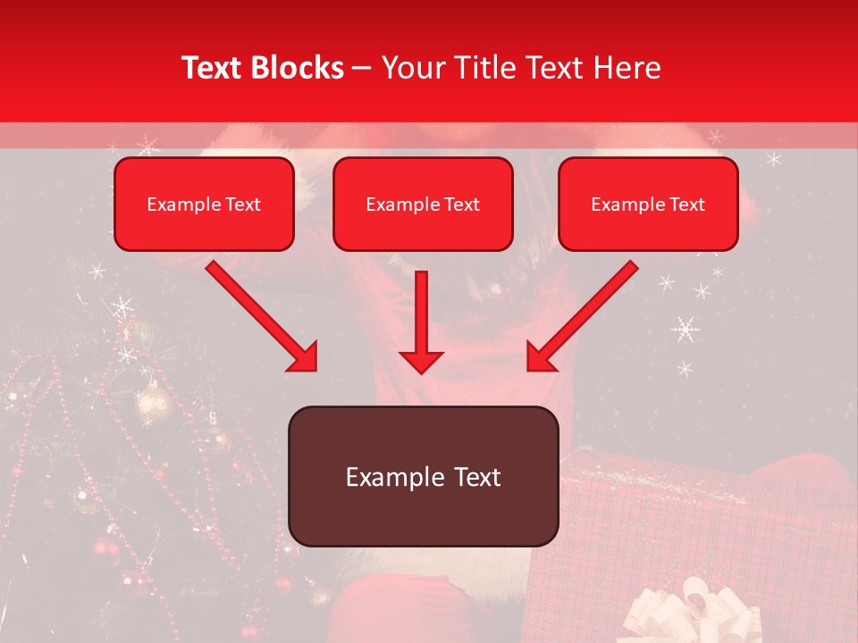 Young Winter Surprise PowerPoint Template
