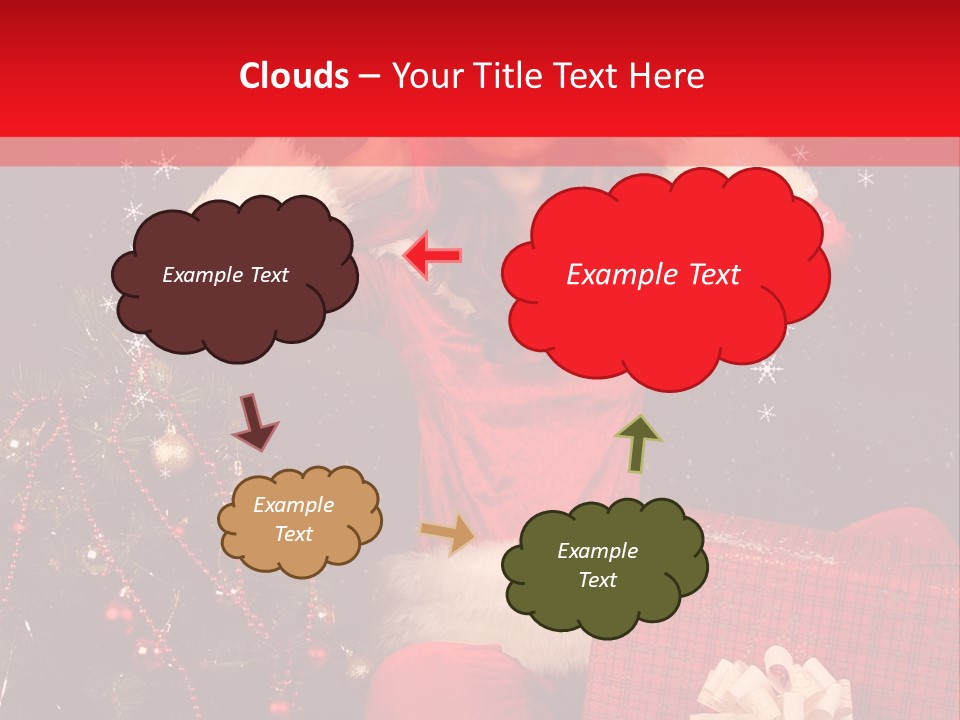 Young Winter Surprise PowerPoint Template