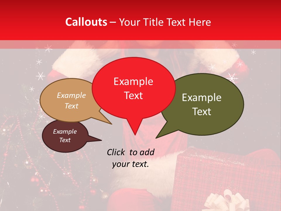 Young Winter Surprise PowerPoint Template