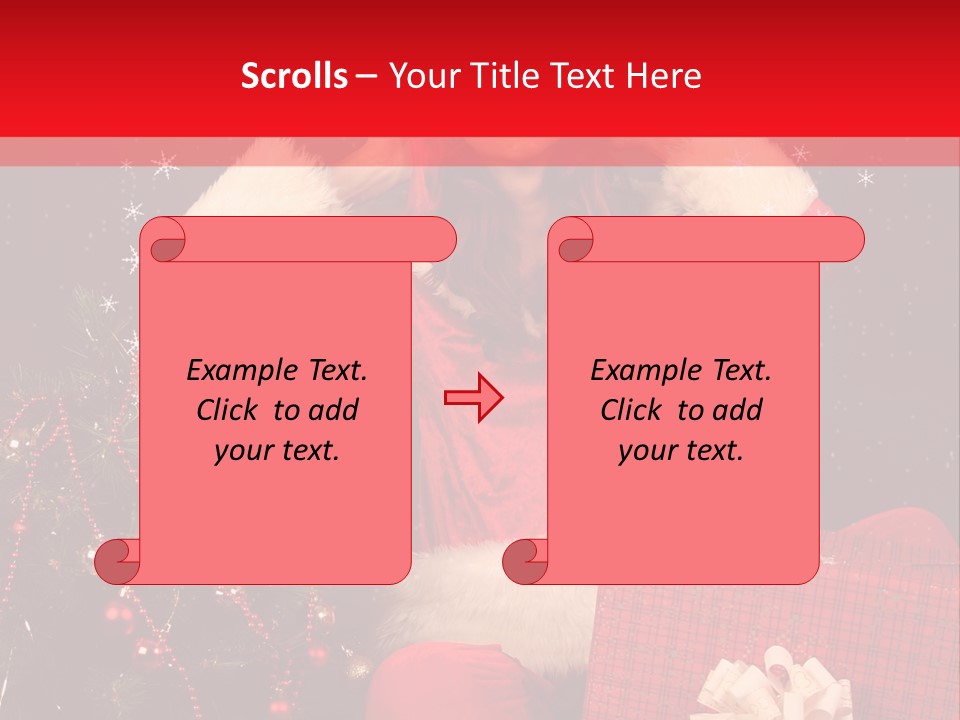 Young Winter Surprise PowerPoint Template