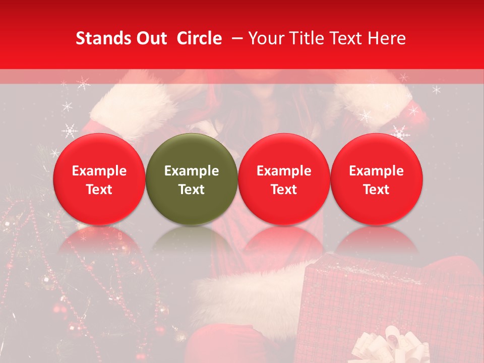 Young Winter Surprise PowerPoint Template