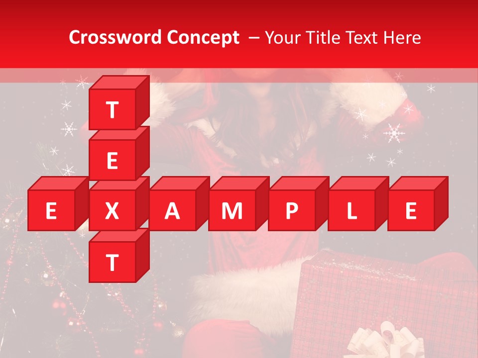 Young Winter Surprise PowerPoint Template