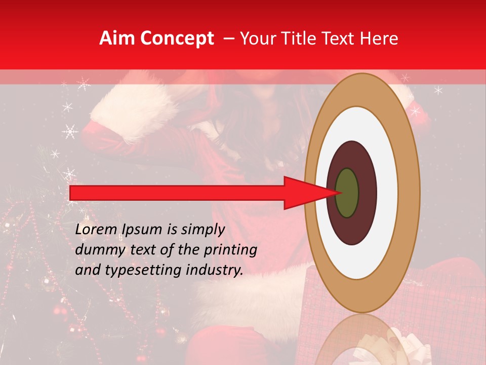 Young Winter Surprise PowerPoint Template