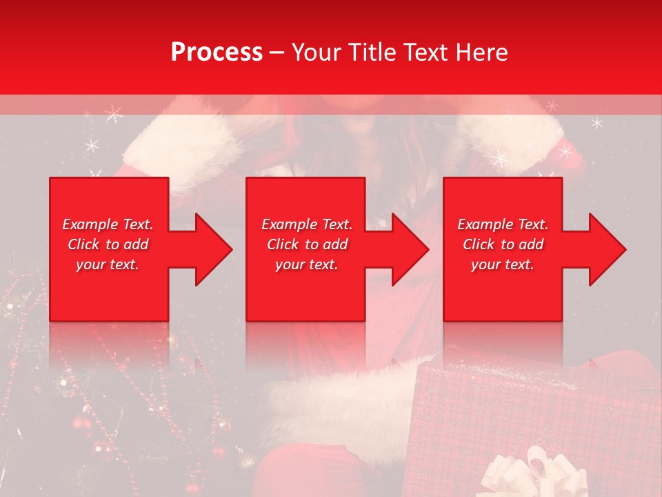 Young Winter Surprise PowerPoint Template