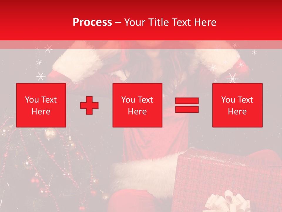 Young Winter Surprise PowerPoint Template