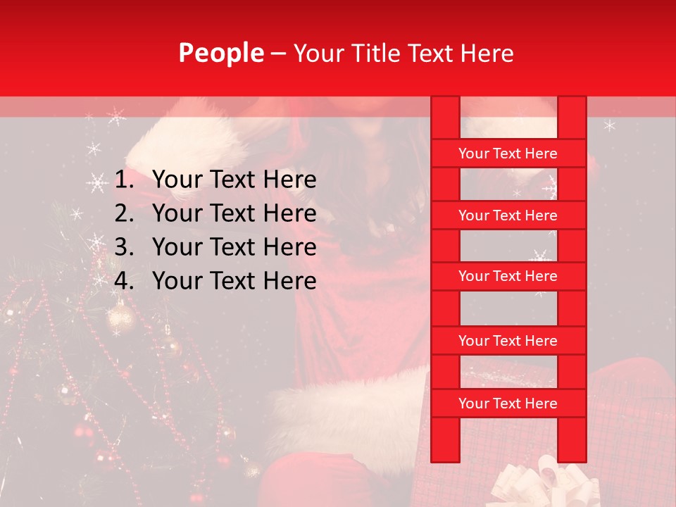 Young Winter Surprise PowerPoint Template