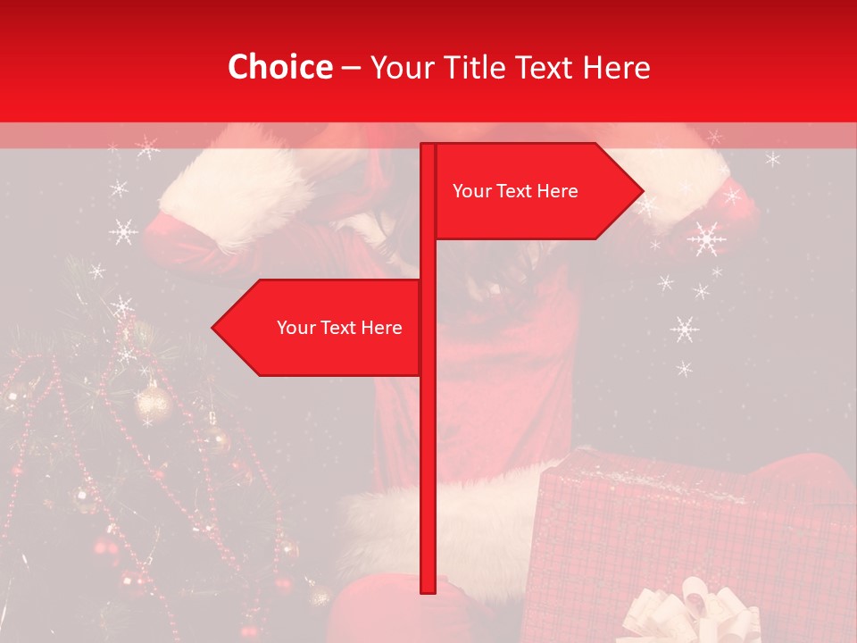 Young Winter Surprise PowerPoint Template