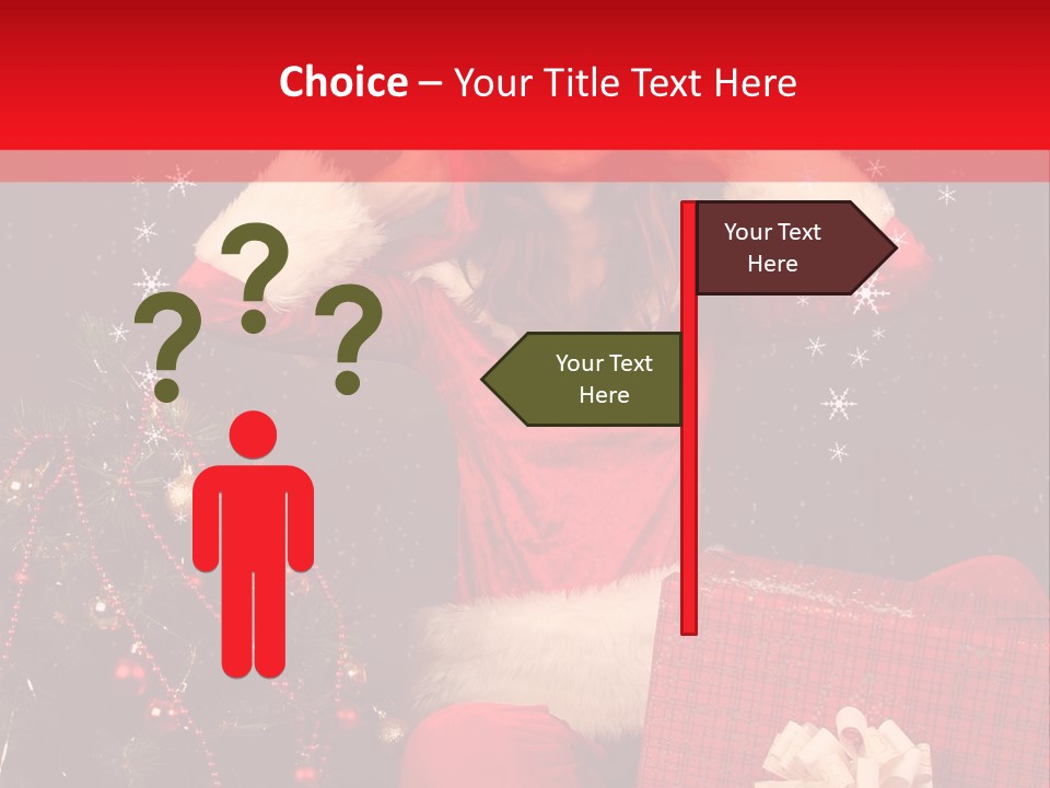 Young Winter Surprise PowerPoint Template