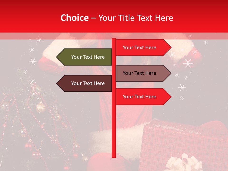 Young Winter Surprise PowerPoint Template