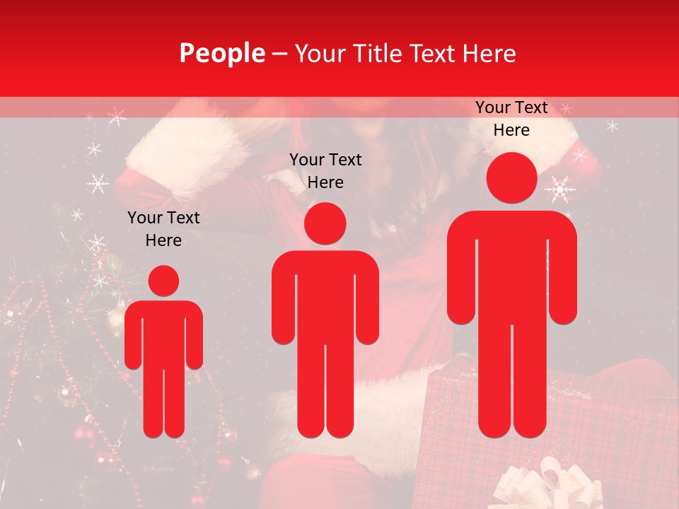 Young Winter Surprise PowerPoint Template