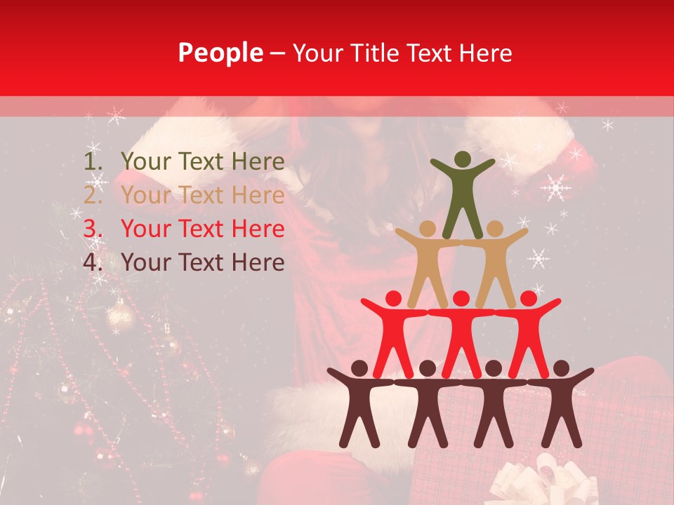 Young Winter Surprise PowerPoint Template