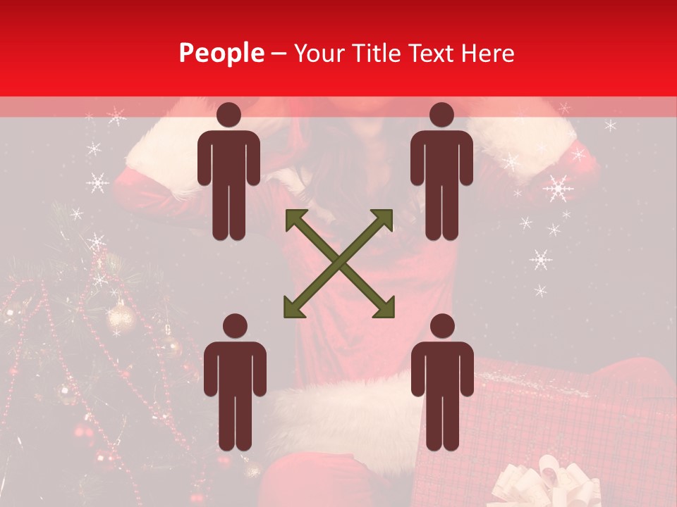 Young Winter Surprise PowerPoint Template