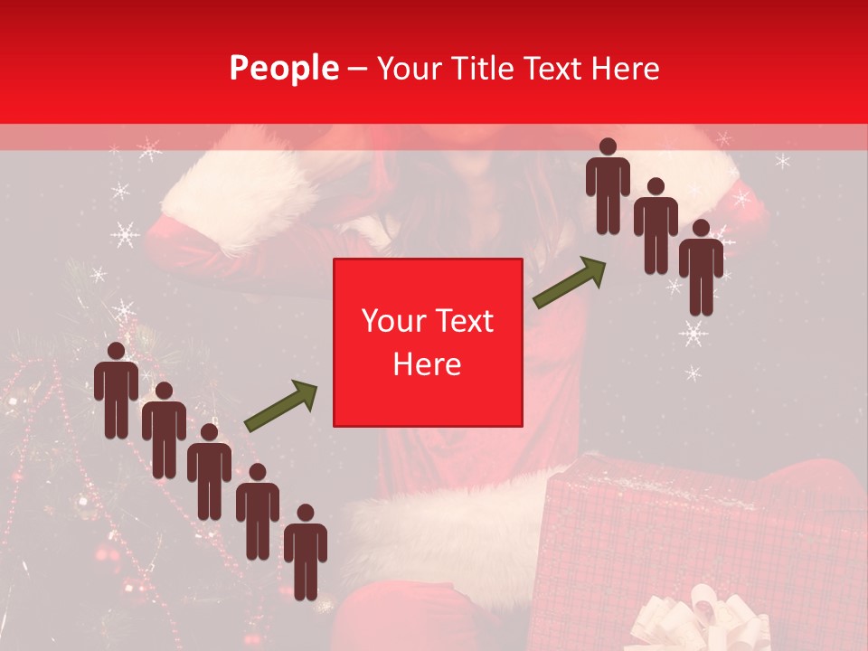 Young Winter Surprise PowerPoint Template