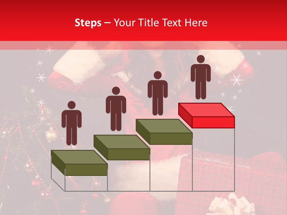 Young Winter Surprise PowerPoint Template