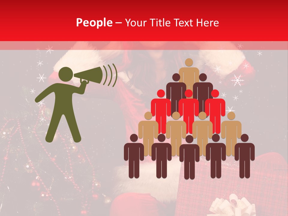 Young Winter Surprise PowerPoint Template