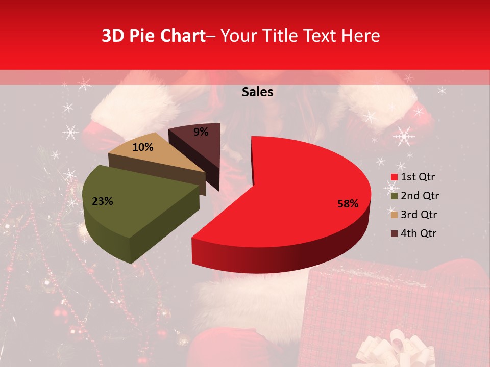 Young Winter Surprise PowerPoint Template