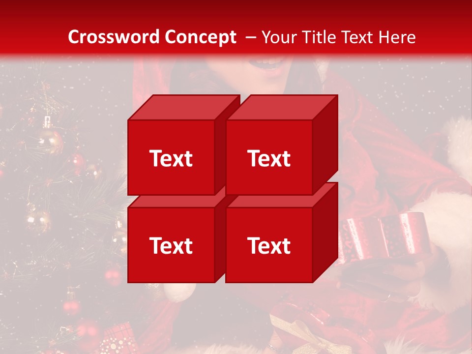 Girl Tree Hat PowerPoint Template