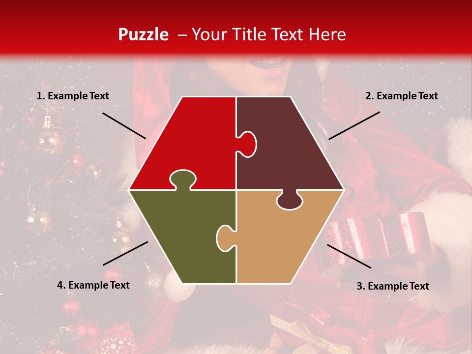 Girl Tree Hat PowerPoint Template