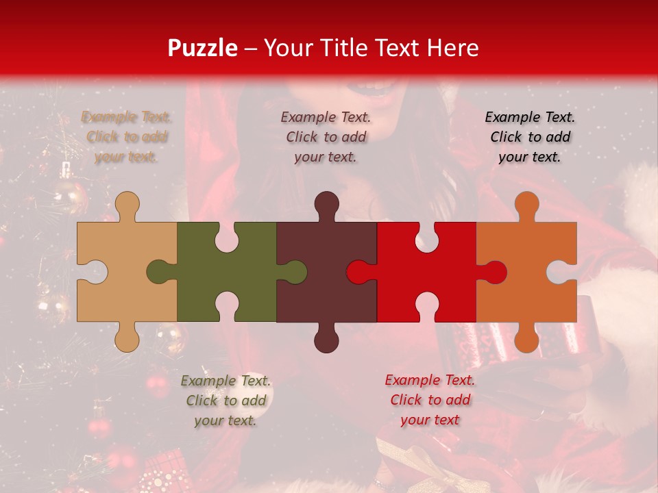 Girl Tree Hat PowerPoint Template