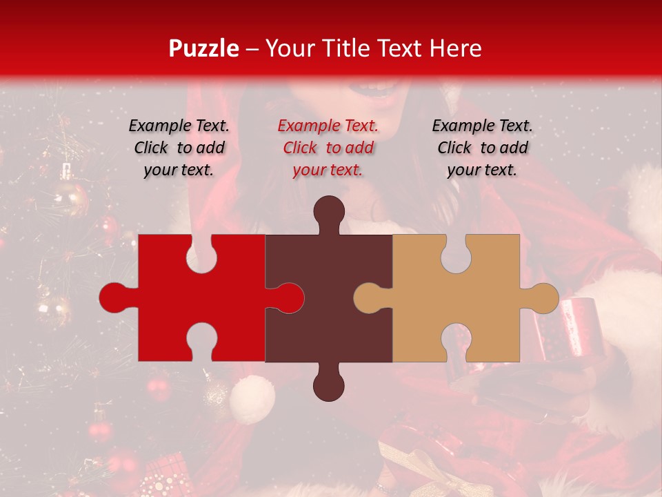 Girl Tree Hat PowerPoint Template