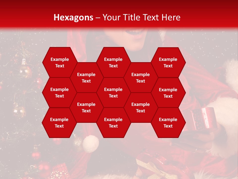 Girl Tree Hat PowerPoint Template