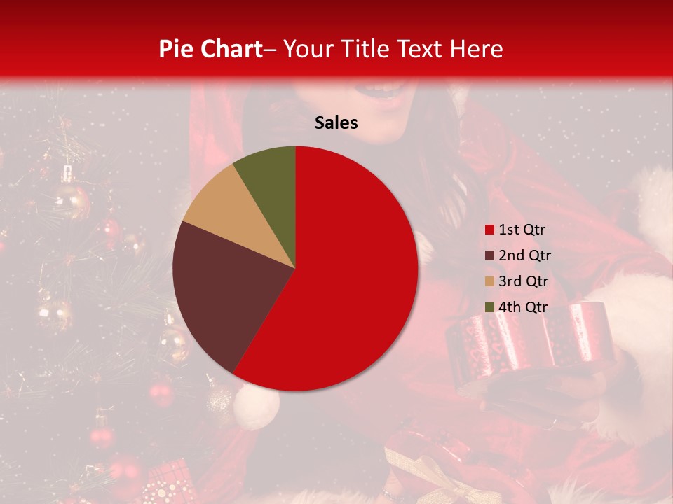 Girl Tree Hat PowerPoint Template