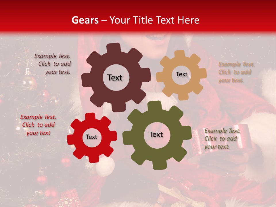 Girl Tree Hat PowerPoint Template