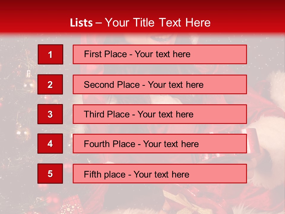 Girl Tree Hat PowerPoint Template