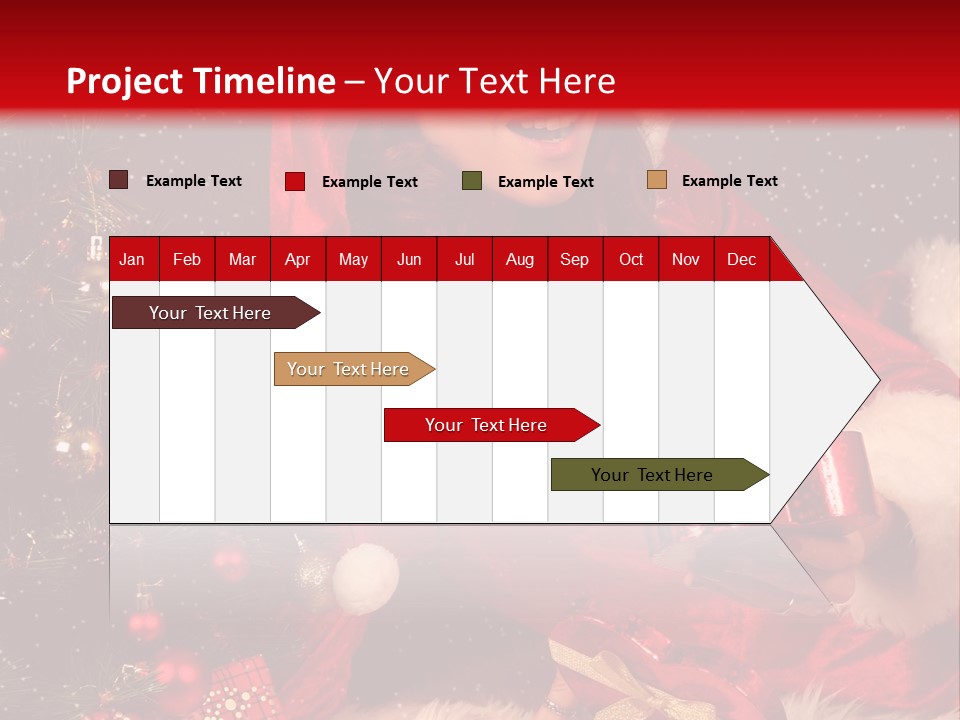 Girl Tree Hat PowerPoint Template