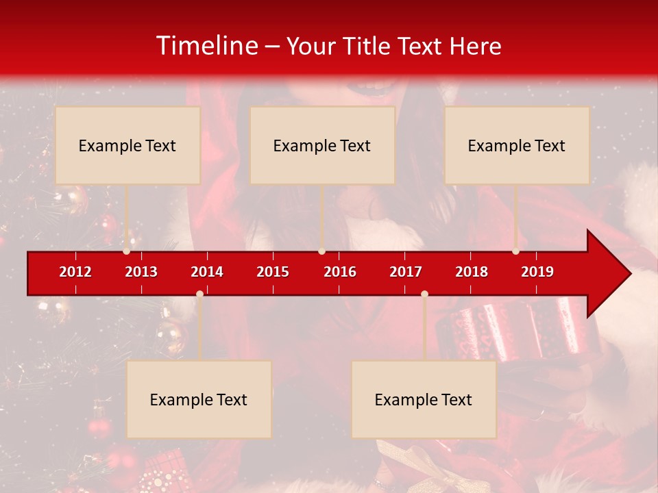 Girl Tree Hat PowerPoint Template