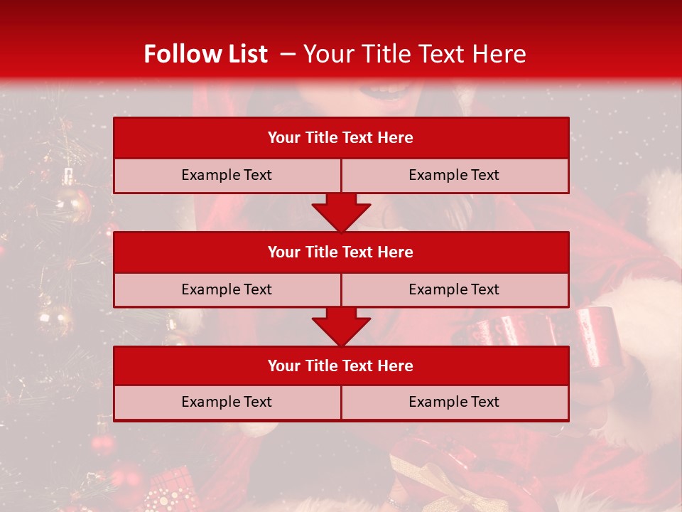 Girl Tree Hat PowerPoint Template