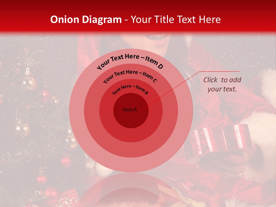 Girl Tree Hat PowerPoint Template