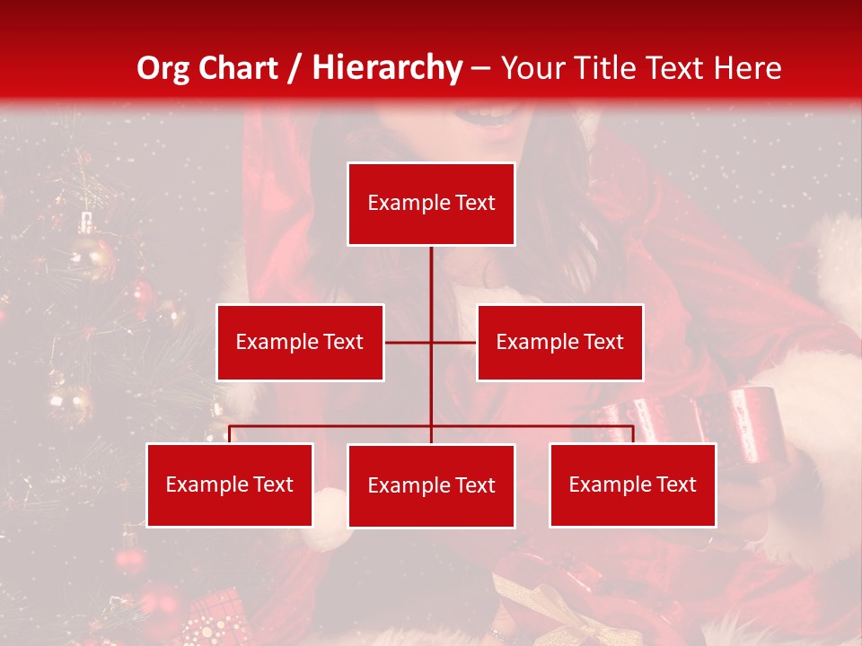 Girl Tree Hat PowerPoint Template