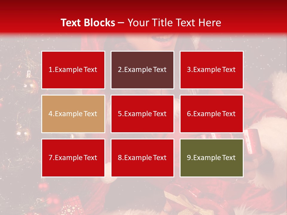 Girl Tree Hat PowerPoint Template