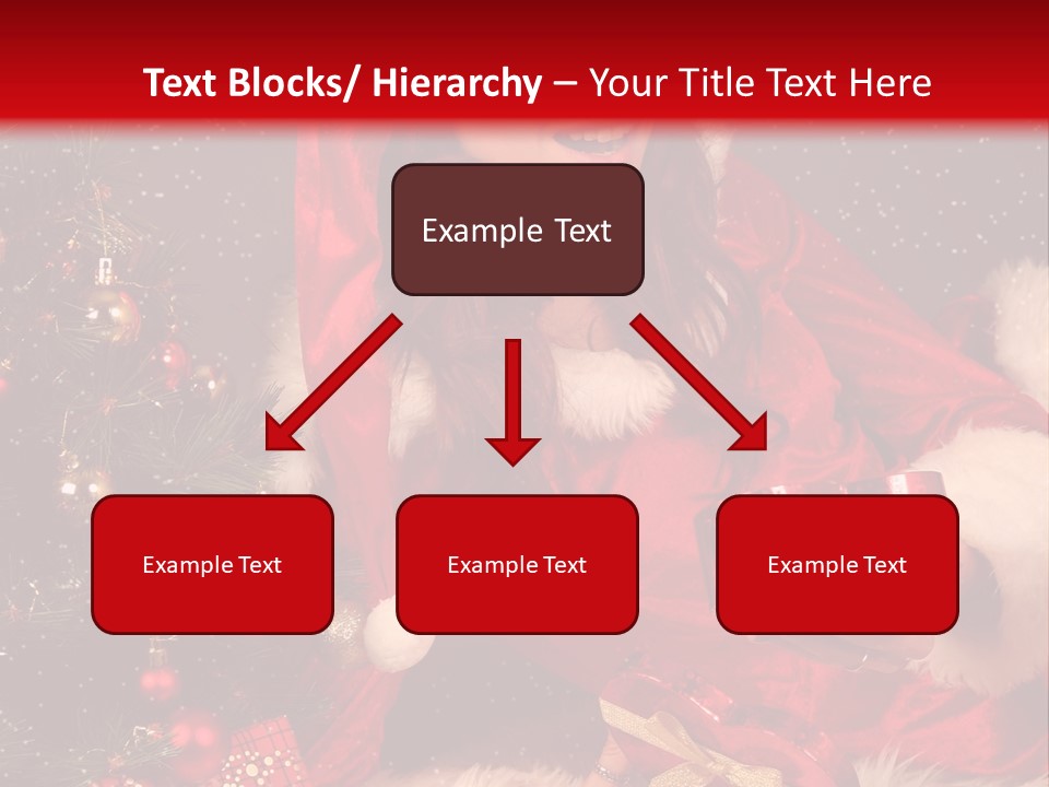 Girl Tree Hat PowerPoint Template