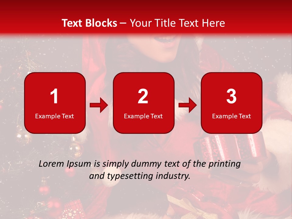 Girl Tree Hat PowerPoint Template