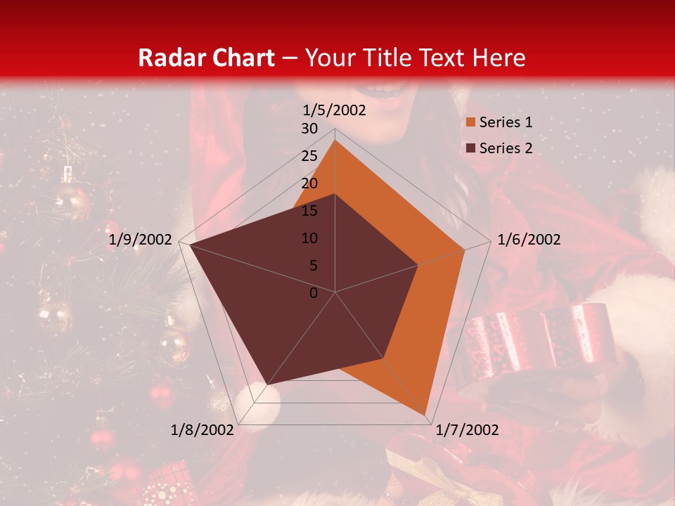 Girl Tree Hat PowerPoint Template