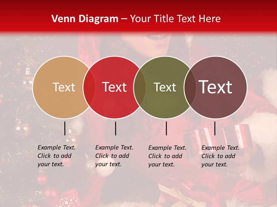 Girl Tree Hat PowerPoint Template