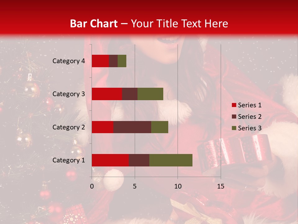 Girl Tree Hat PowerPoint Template