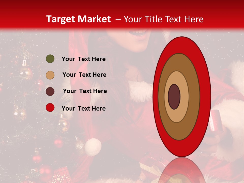 Girl Tree Hat PowerPoint Template