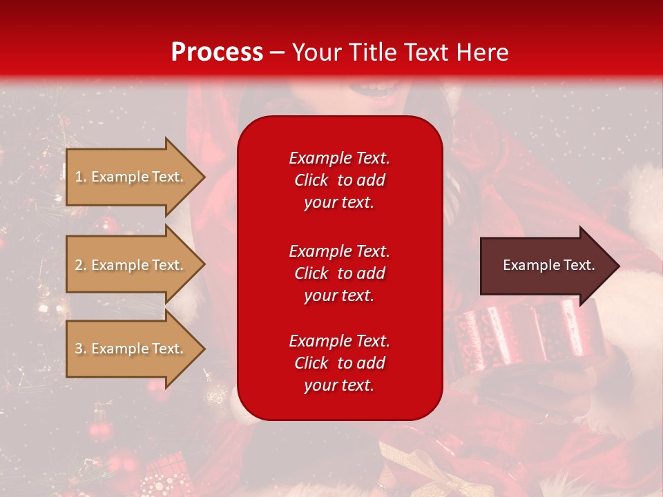 Girl Tree Hat PowerPoint Template
