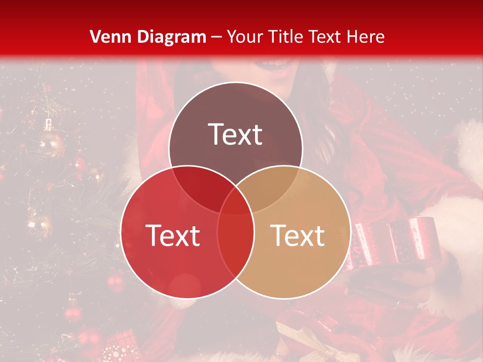 Girl Tree Hat PowerPoint Template