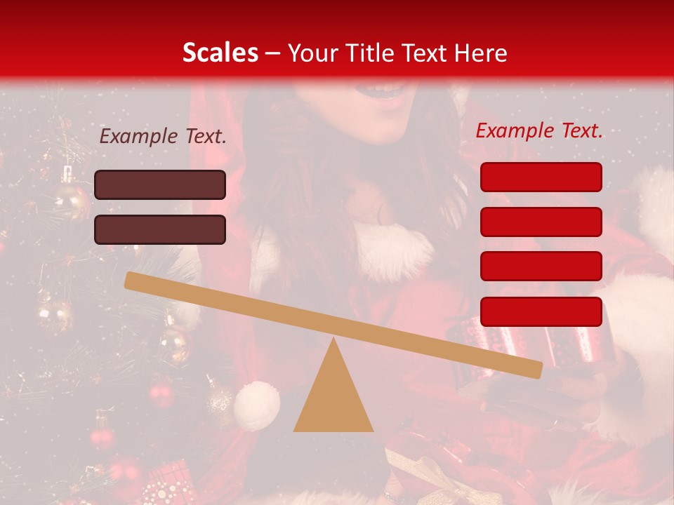 Girl Tree Hat PowerPoint Template