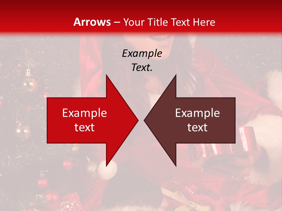 Girl Tree Hat PowerPoint Template