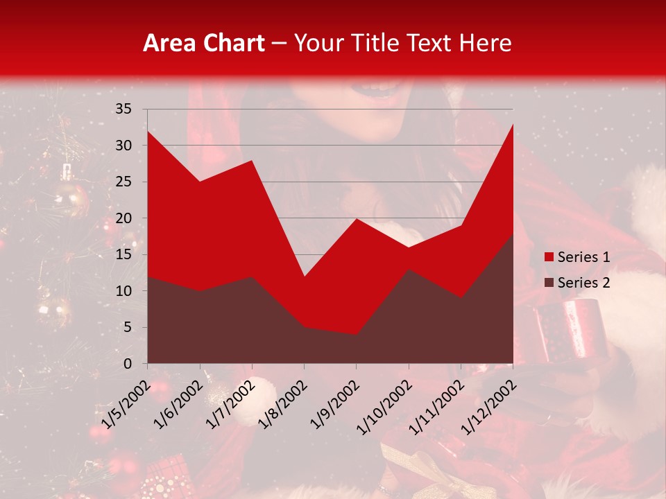 Girl Tree Hat PowerPoint Template