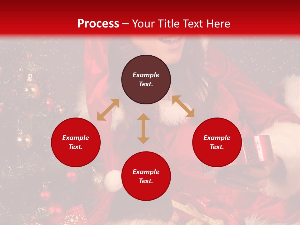 Girl Tree Hat PowerPoint Template